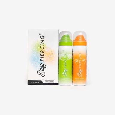 Easypiercing Duo Pack Gel Limpeza Suave e Soluo Antibacteriana