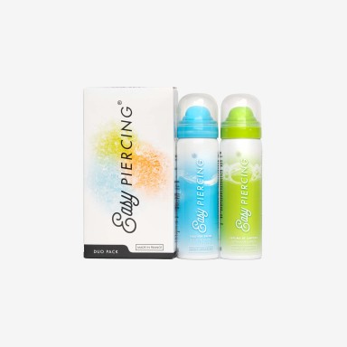 Easypiercing Duo Pack Gel Nettoyage Douceur et Solution Saline