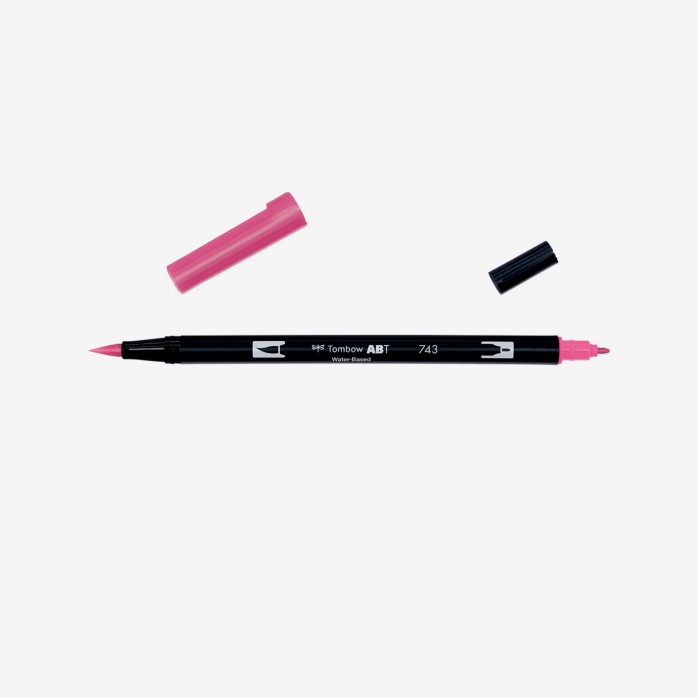 Tombow Ponta Dupla - 743 Hot Pink