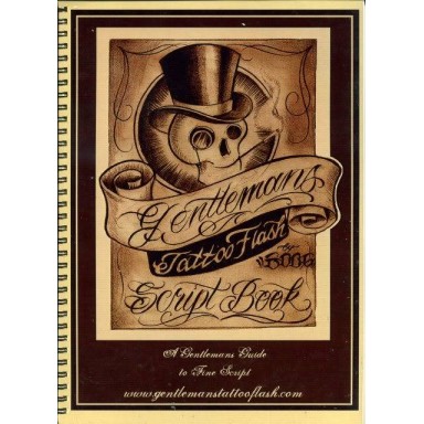 Gentlemans Tattoo Flash Script Book by Boog