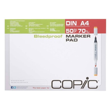 Bloco para Marcadores a lcool Copic A4 - 50 Folhas 70 gr