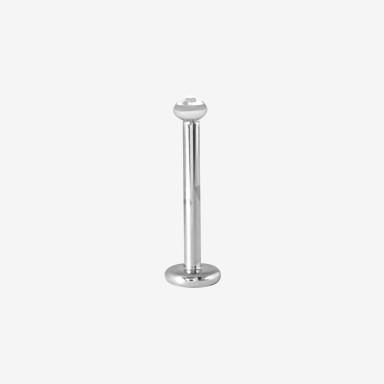 Piranha Labret Crystal Internal Thread Steel Basicline