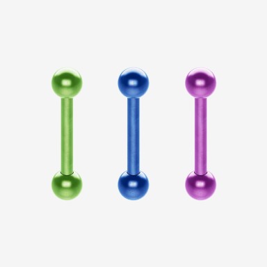 Piranha Mini Barbell Titnio Color