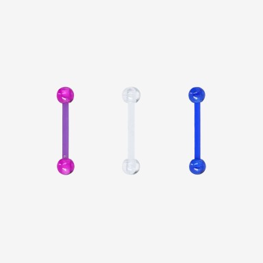 Piranha Mini Barbell Silicone Colorido
