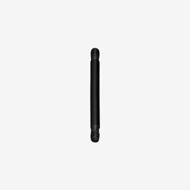 Piranha Base Barbell Acero Negro