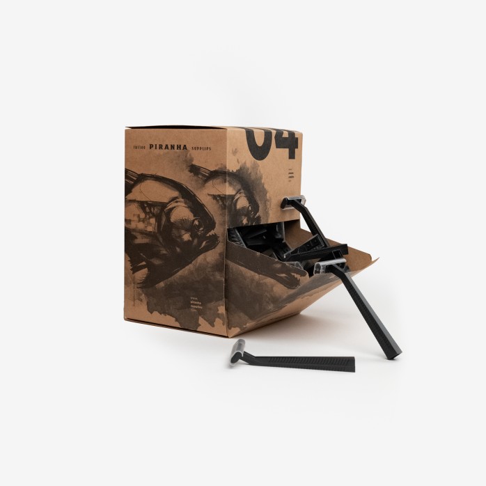 Piranha Disposable Surgical Razors Black