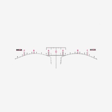 Biotek Disposable Adhesive Eyebrow Ruler 12 Units