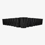 SAFE TAT Black Disposable Cups 50 Units